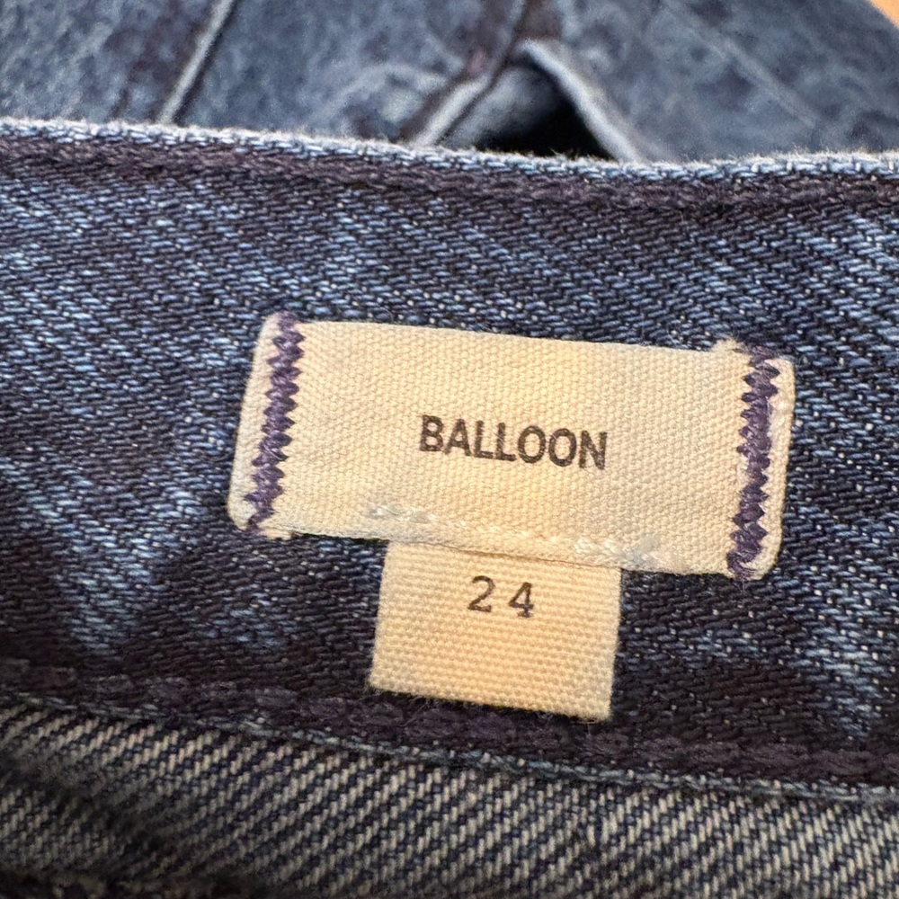 NWOT Madewell High Rise Rigid Balloon Jeans in Sanford Wash Women’s 24 - Picture 10 of 16